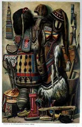 Werkzeuge, Gefäße und Kostüme der nördlichen Völker, aus Die Geschichte der Menschheit von Prof. Friedrich Ratzel, veröffentlicht 1904